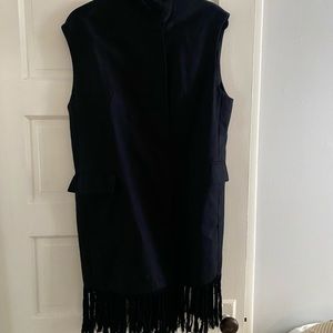 Black Philip lim wool vest with fringe. Excellent condition.